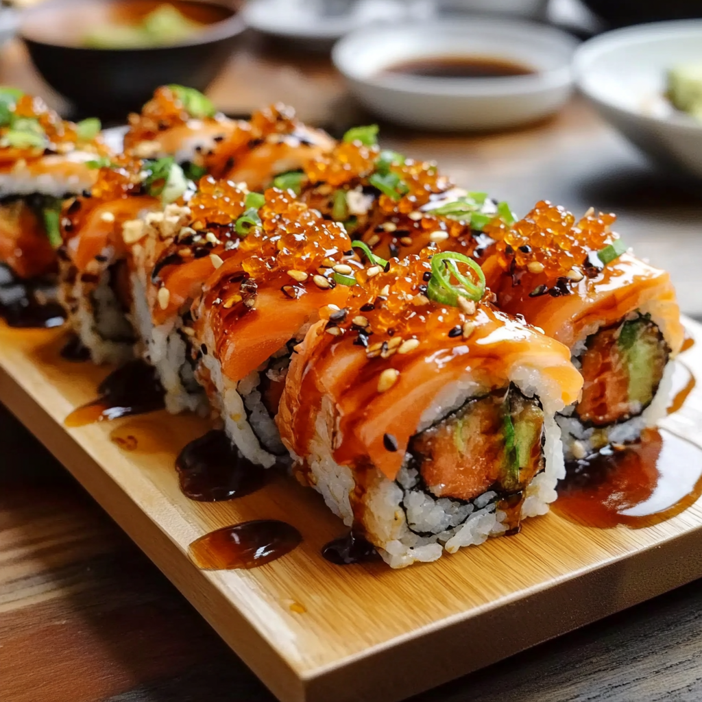 Spicy Salmon Sushi Bake