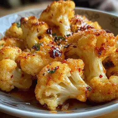 Sweet and Spicy Baked Cauliflower 1