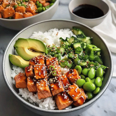 Teriyaki Salmon Sushi Bowl 27 Teriyaki Salmon Sushi Bowl 1