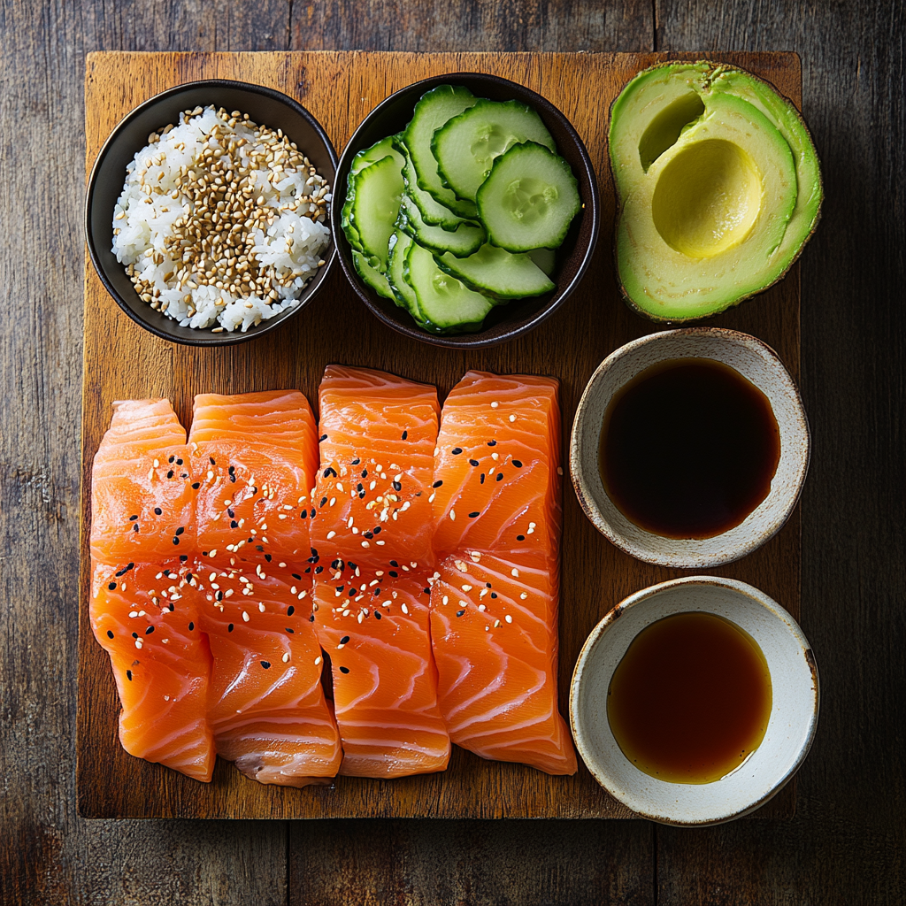 Teriyaki Salmon Sushi Bowl 20 Teriyaki Salmon Sushi Bowl ingredients