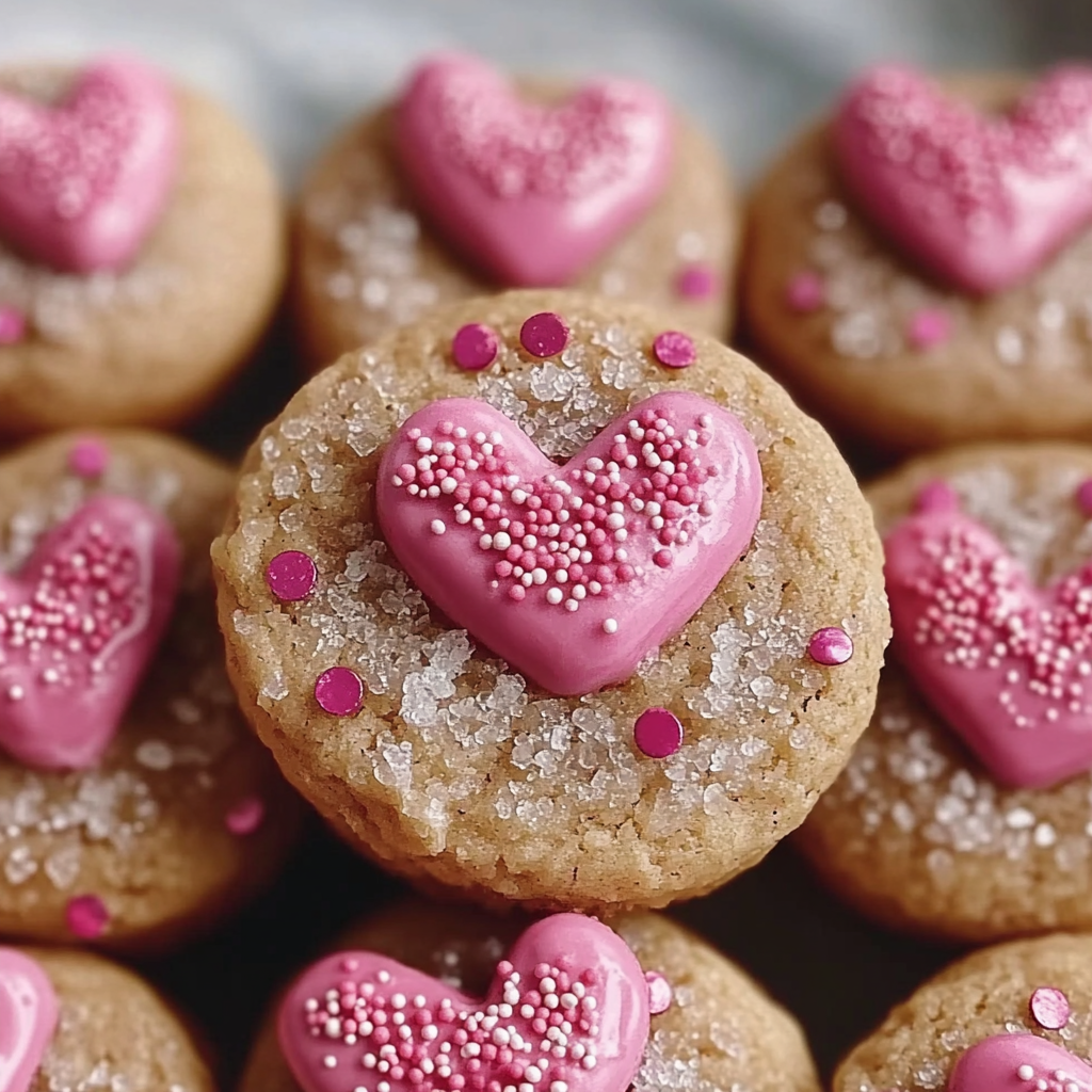 Valentine Pink Kiss Cookies