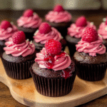 Valentines Chocolate Raspberry Cupcakes 1
