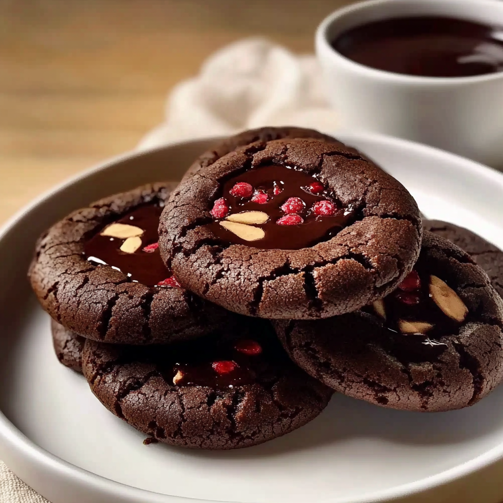 Valentine’s Decadent Chocolate Cherry Cookies