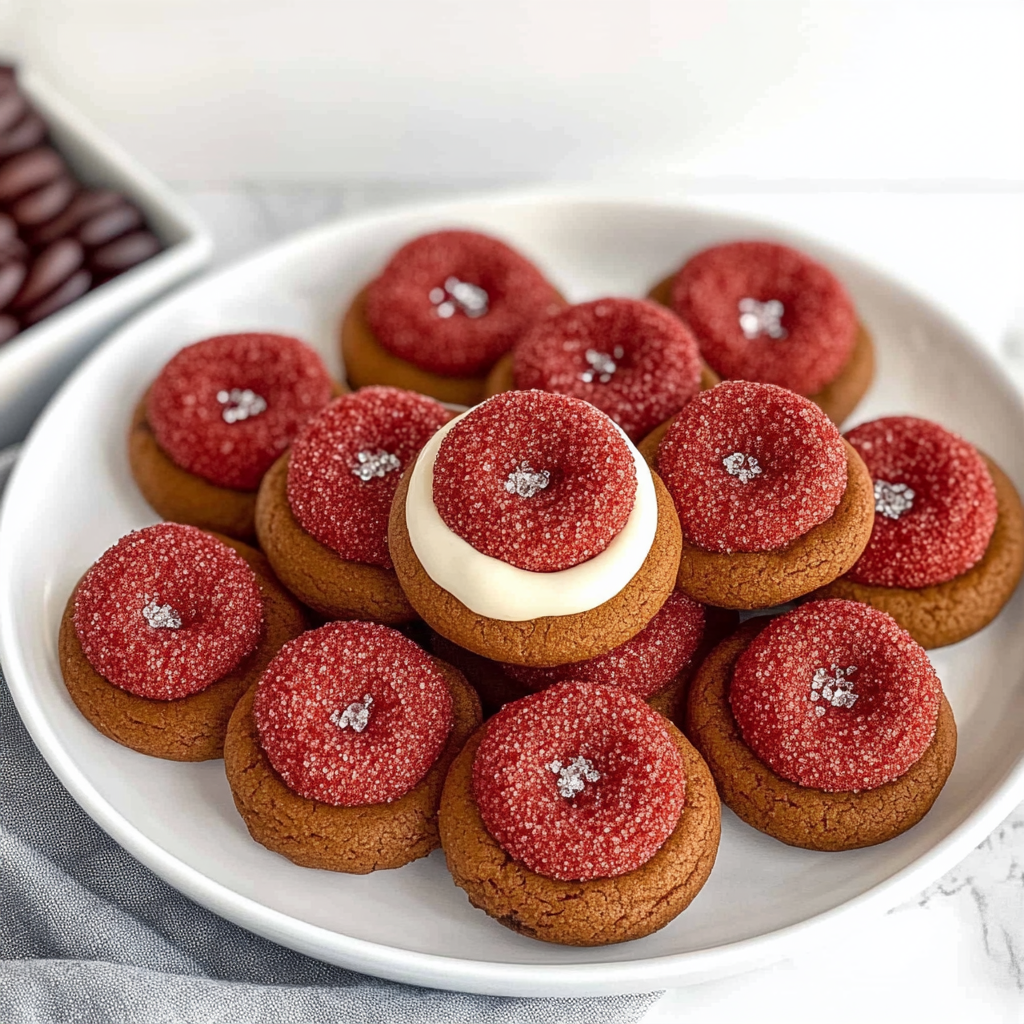 Valentine’s Red Velvet Blossom Cookies 25 Valentine’s Red Velvet Blossom Cookies