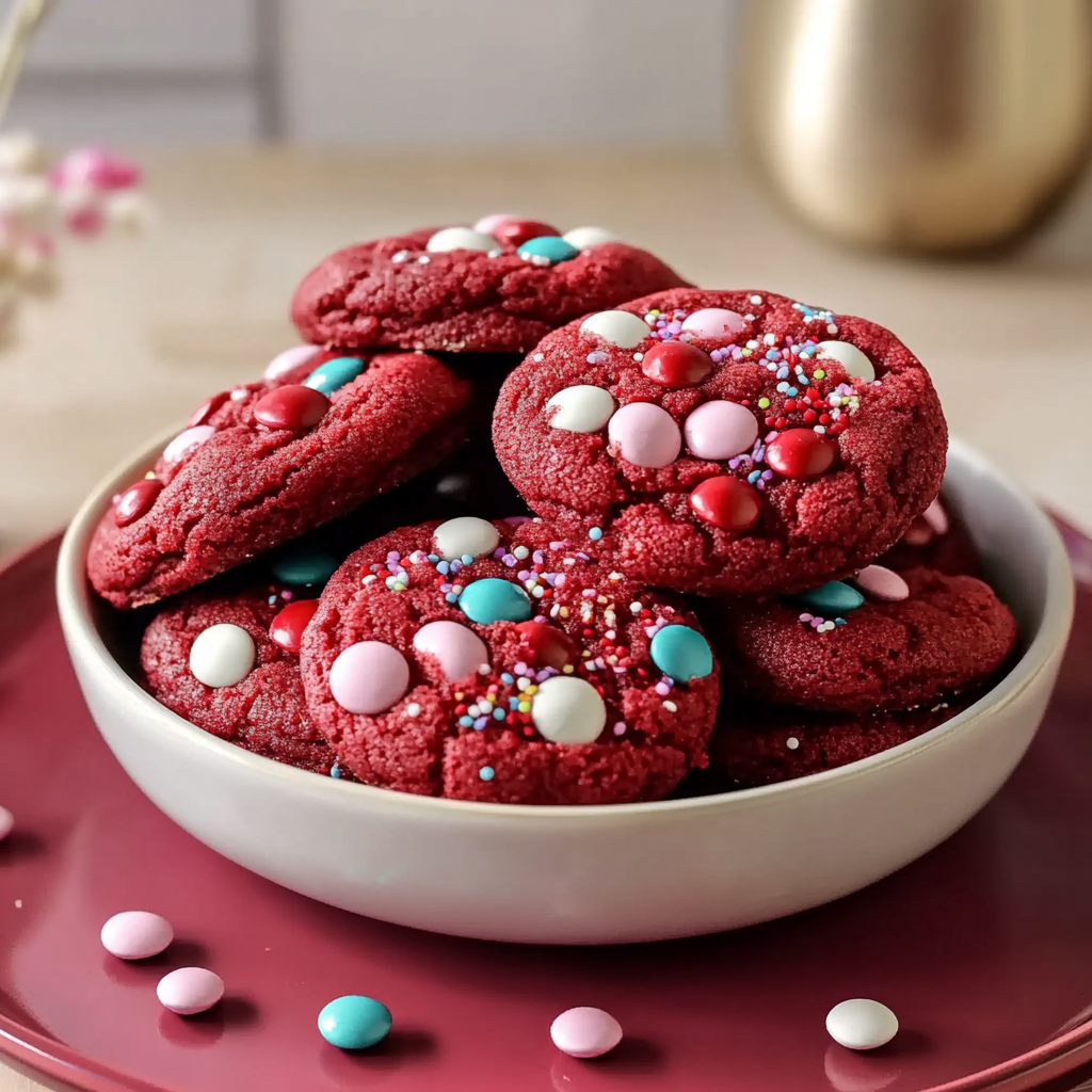 Valentines Red Velvet MM Cookies 1