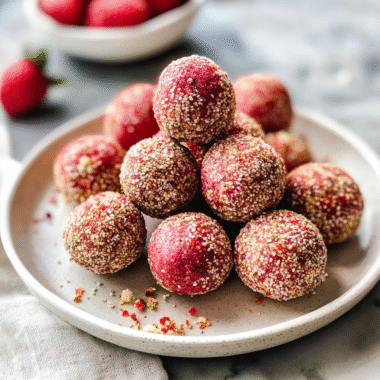 Valentine’s Strawberry Energy Bites 30 Valentines Strawberry Energy Bites 1