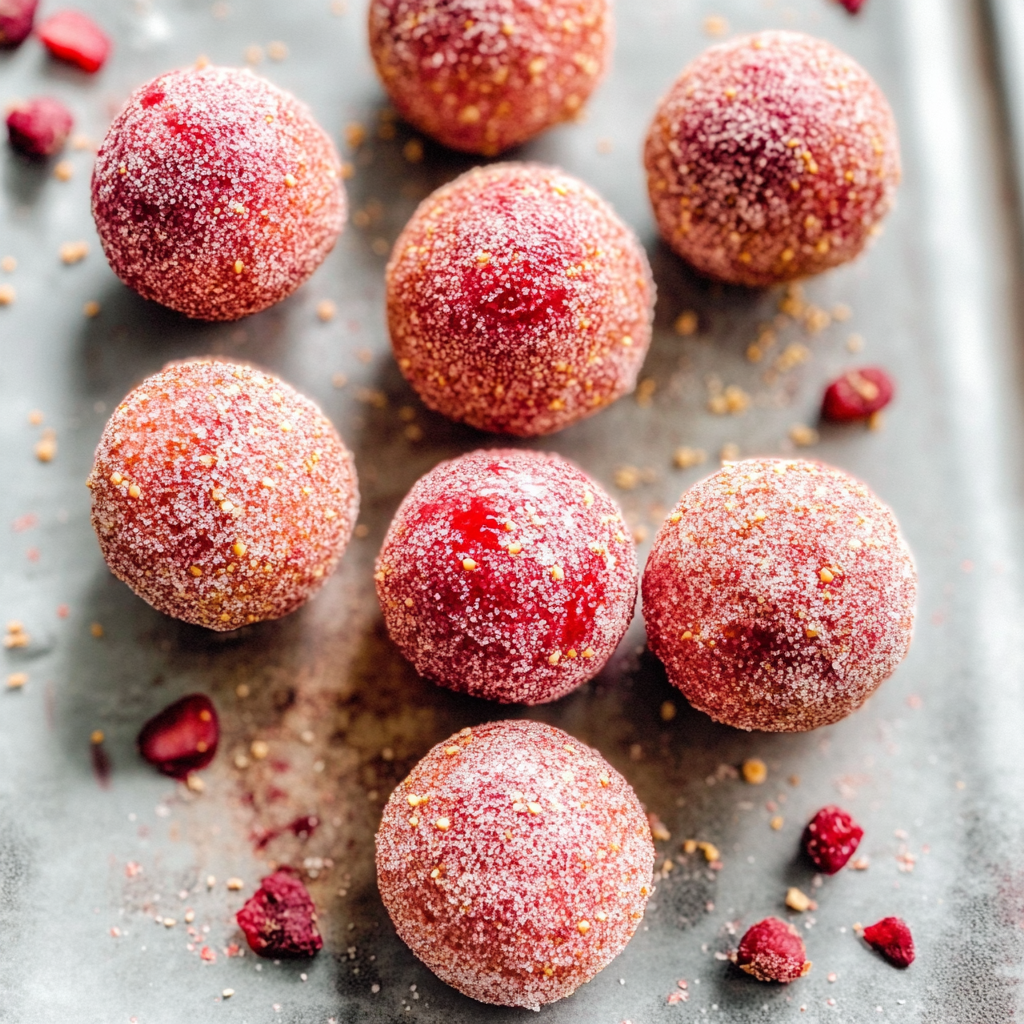 Valentine’s Strawberry Energy Bites