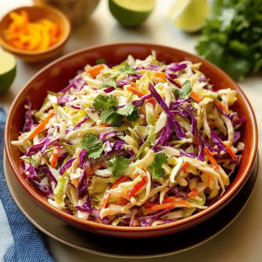 Vegan Mexican Coleslaw with Cilantro Lime 1