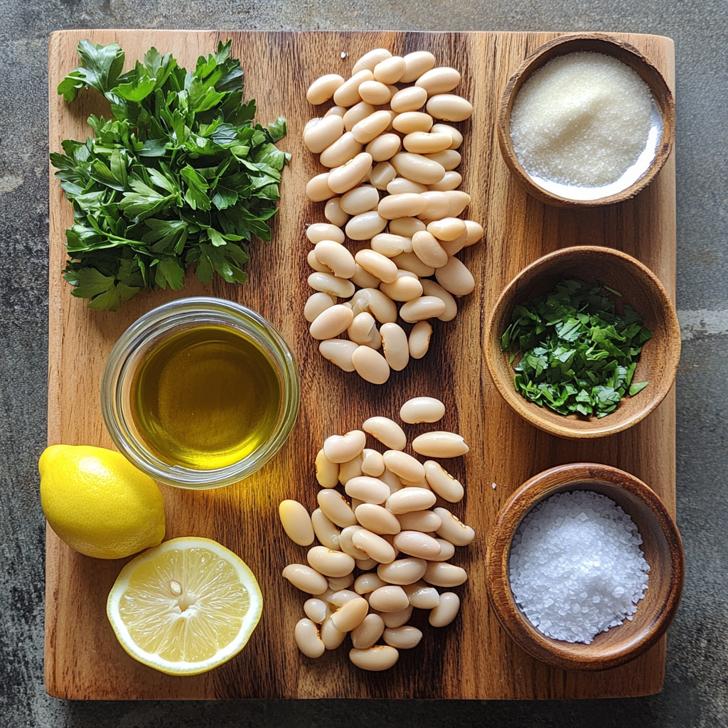 White Bean Garlic Lemon ingredients
