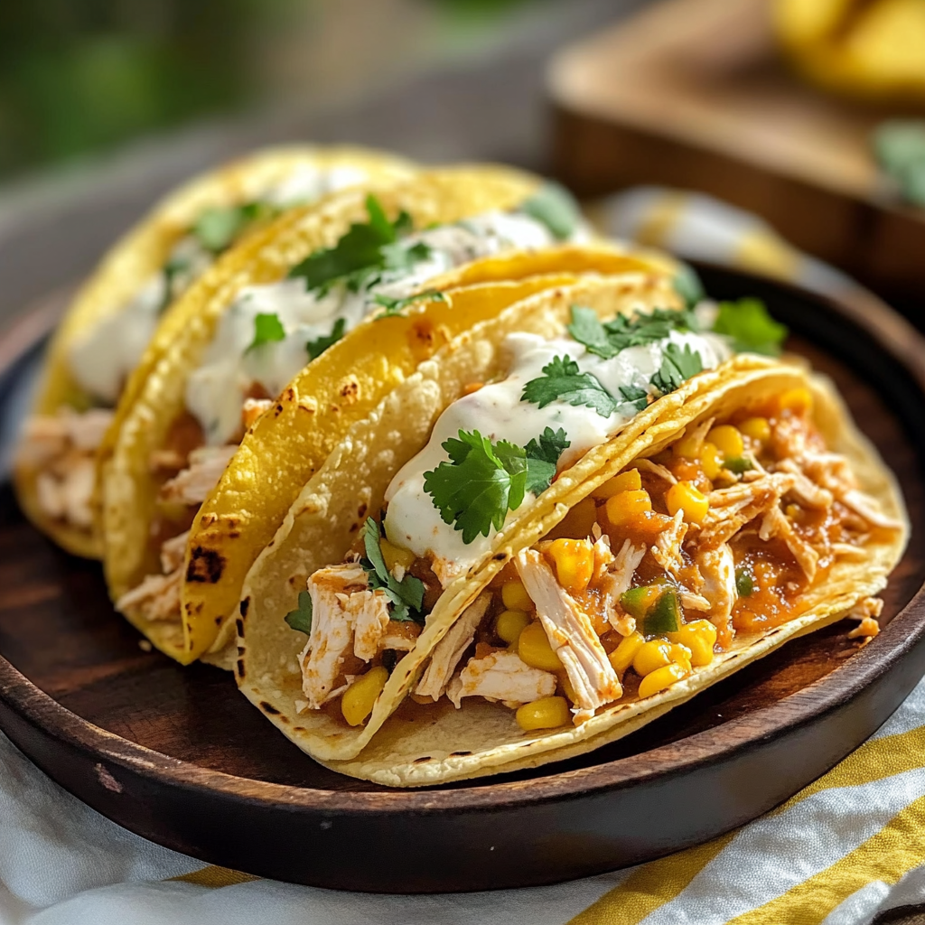 White Chicken Chili Tacos