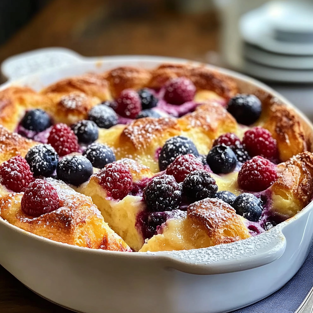 berry croissant casserole 2