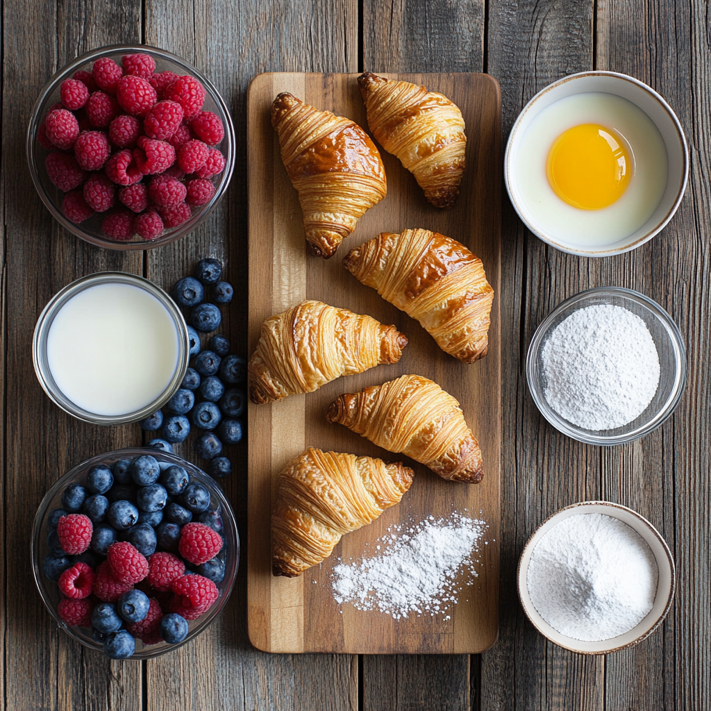berry croissant casserole ingredients