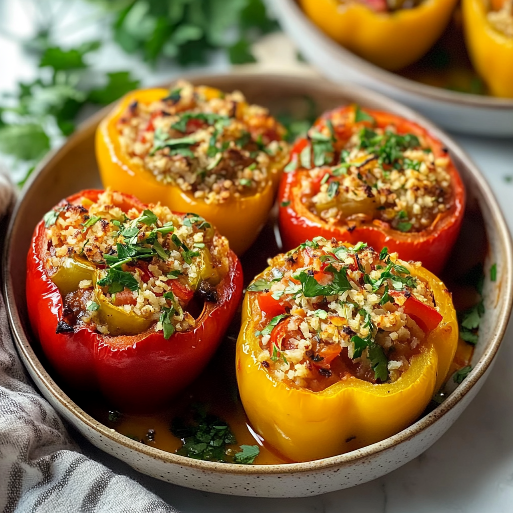 Arabic Stuffed Bell Peppers 1