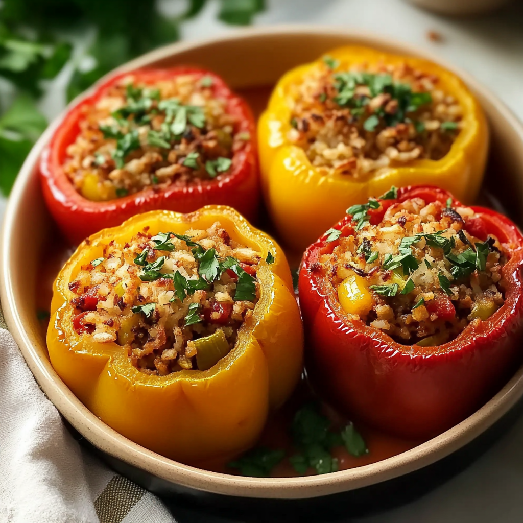Arabic Stuffed Bell Peppers