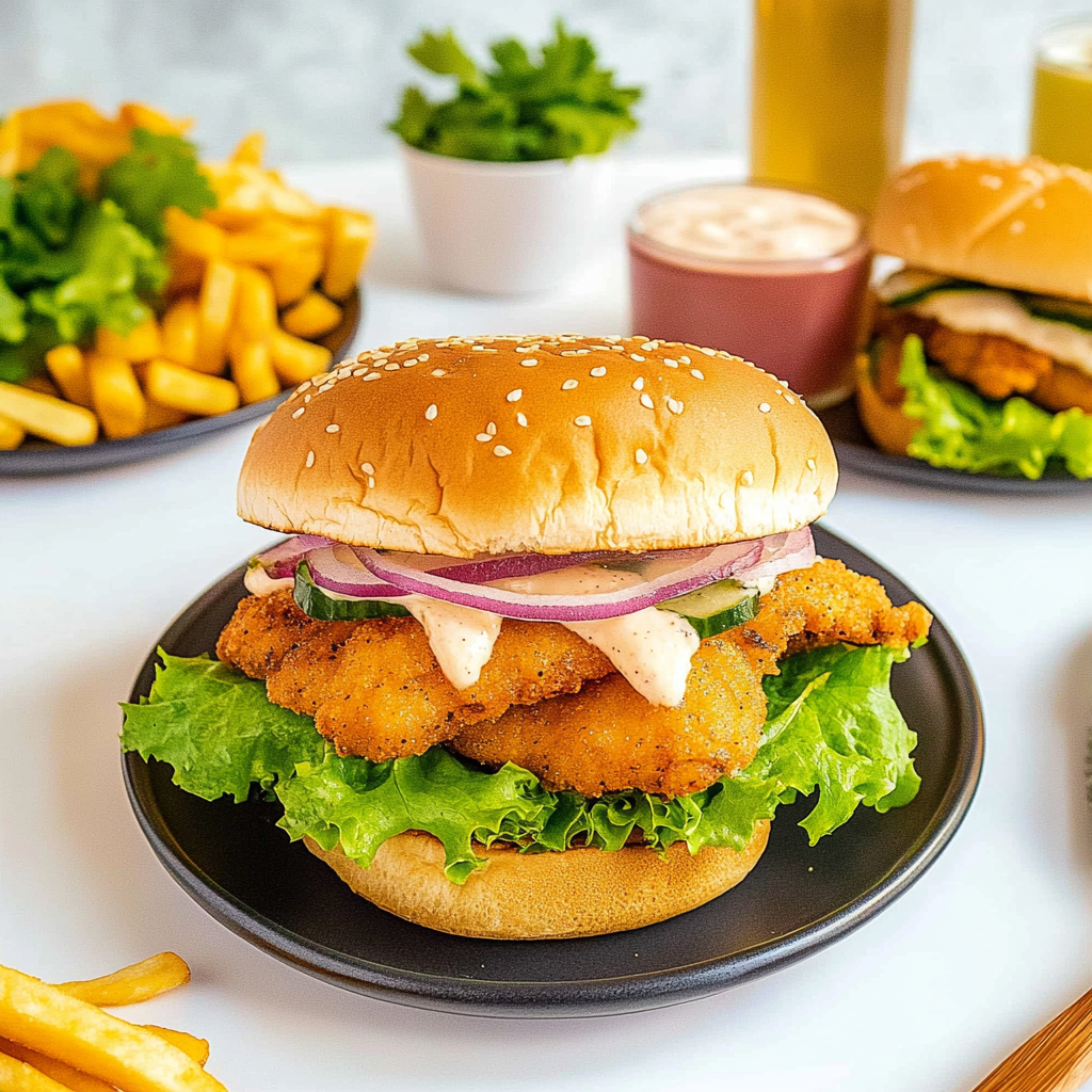 Cajun Crispy Chicken Sandwich with Garlic Aioli 1