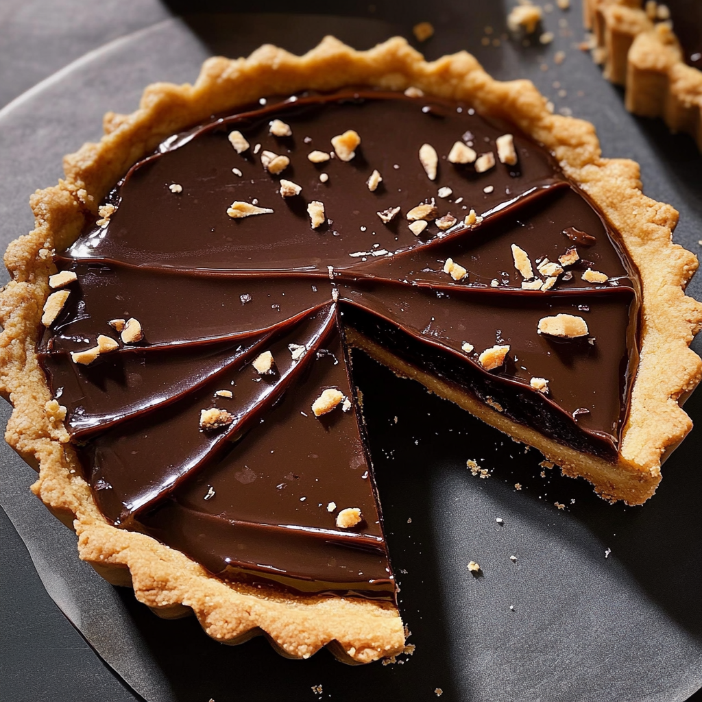 Caramel Chocolate Chip Cookie Tart 1