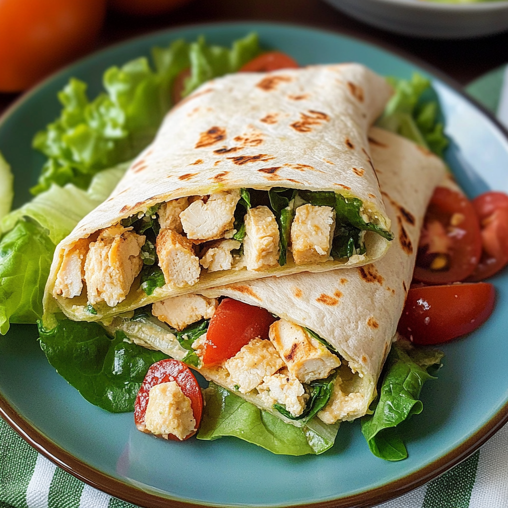 Chicken Hummus Wrap 1