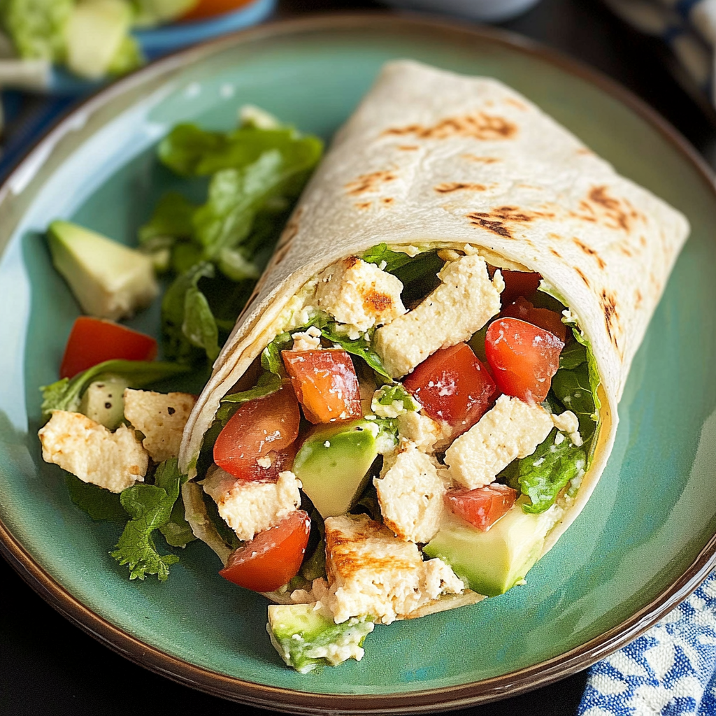 Chicken Hummus Wrap