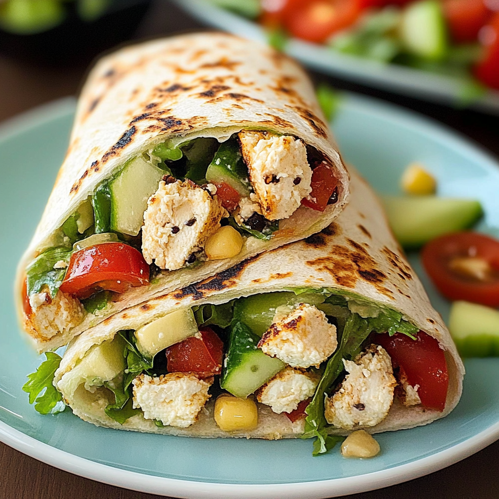 Chicken Hummus Wrap