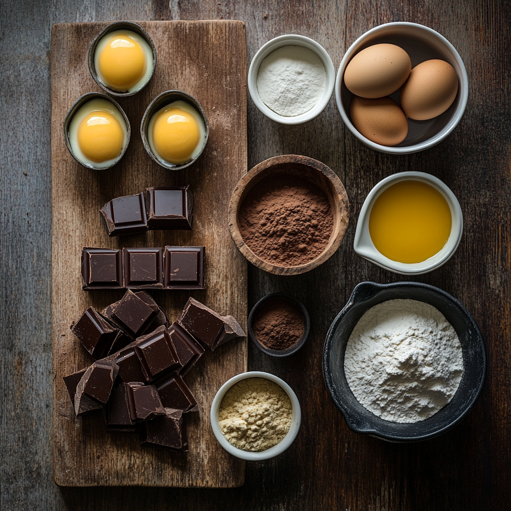 Chocolate Lava Cakes ingredients