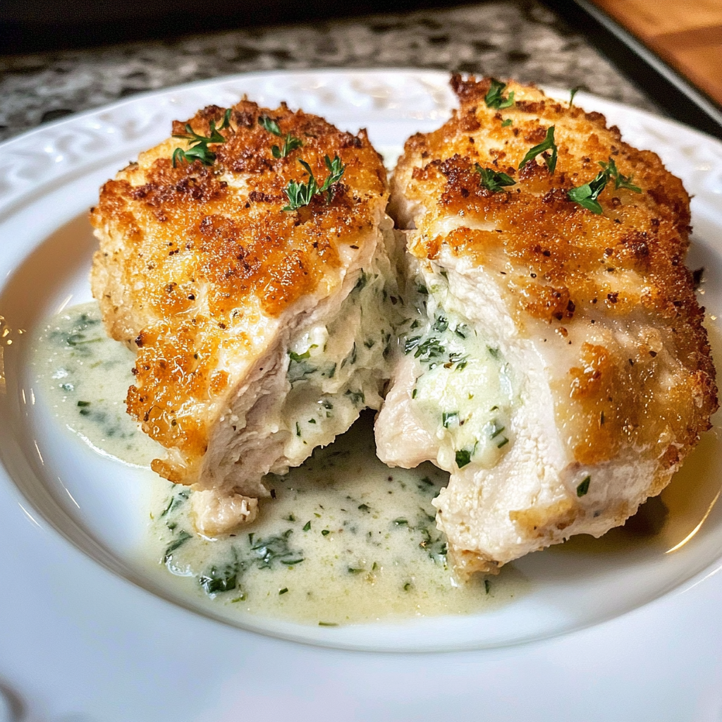 Cream Cheese and Herb Stuffed Chicken