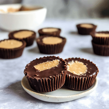 Dark Chocolate Cashew Butter Cups 1