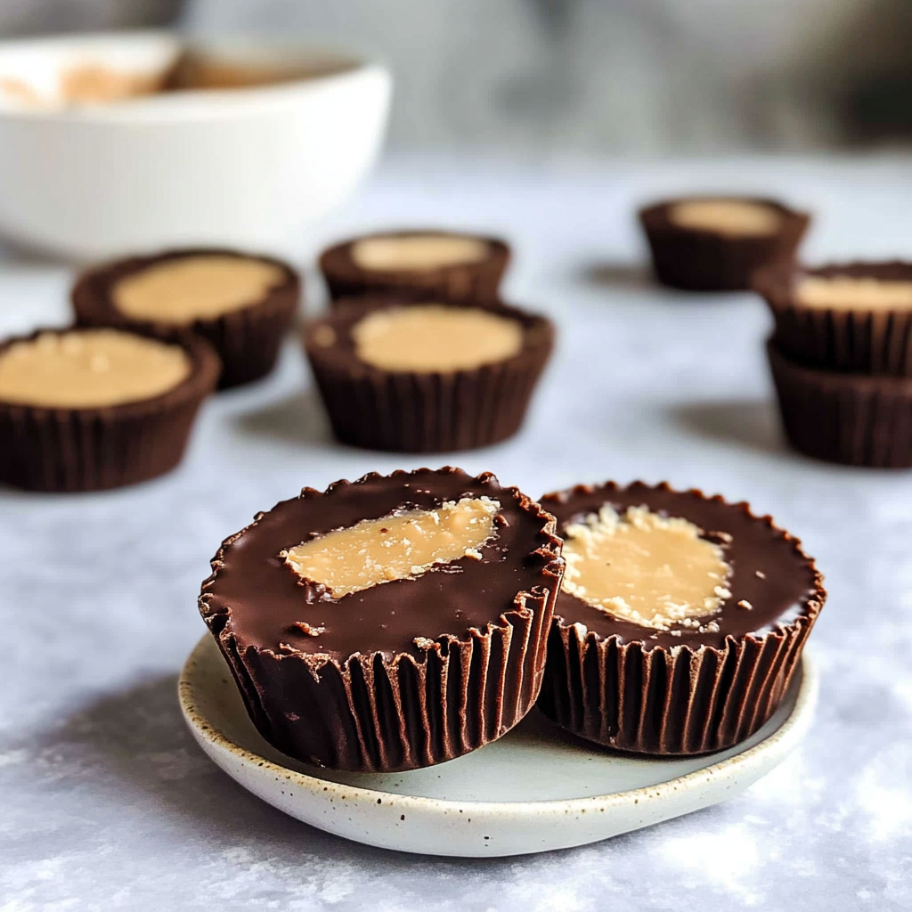 Dark Chocolate Cashew Butter Cups 1