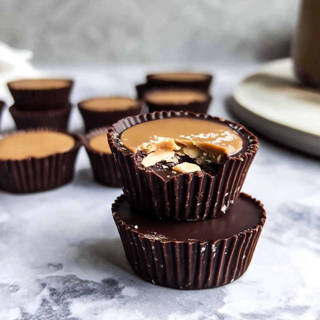 Dark Chocolate Cashew Butter Cups