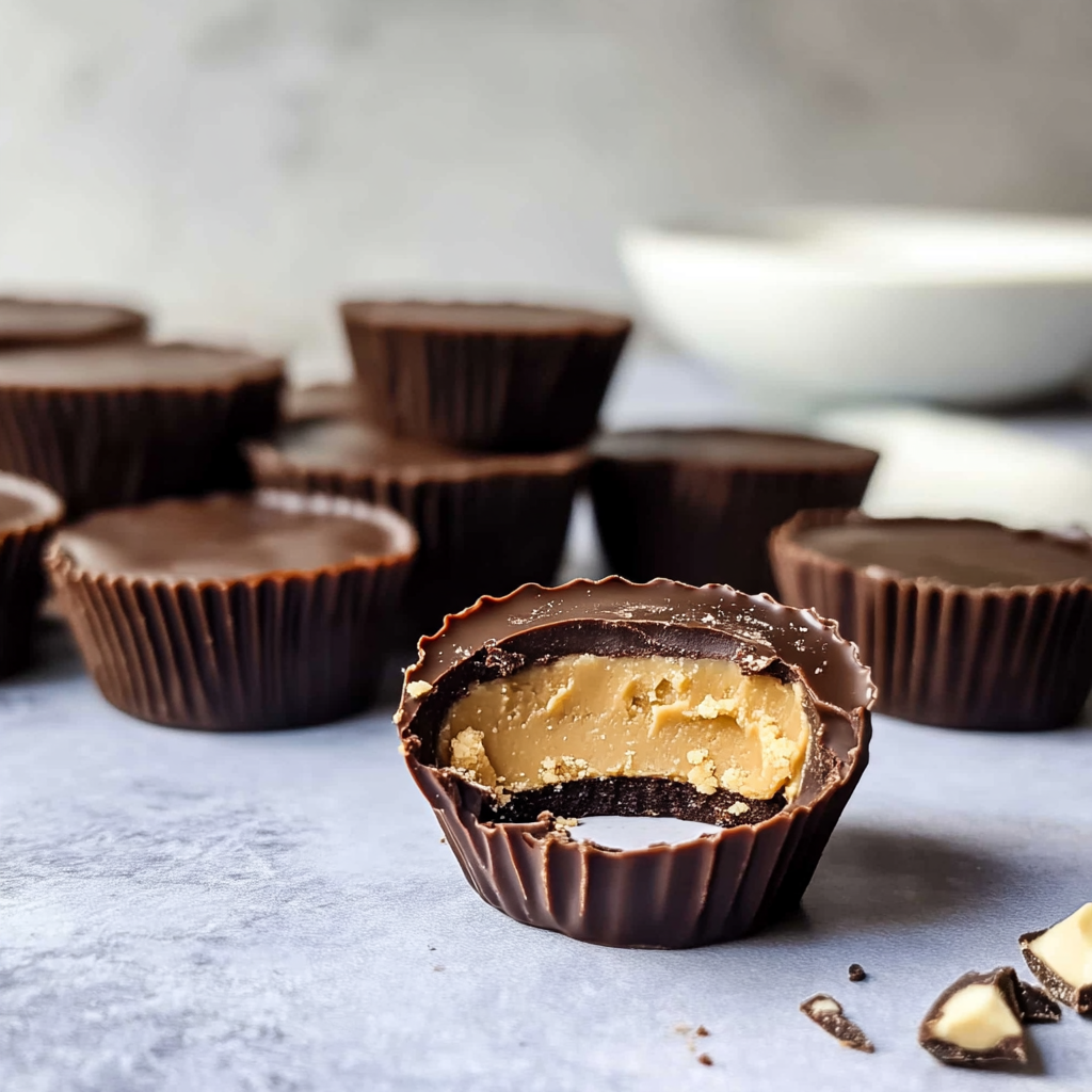 Dark Chocolate Cashew Butter Cups