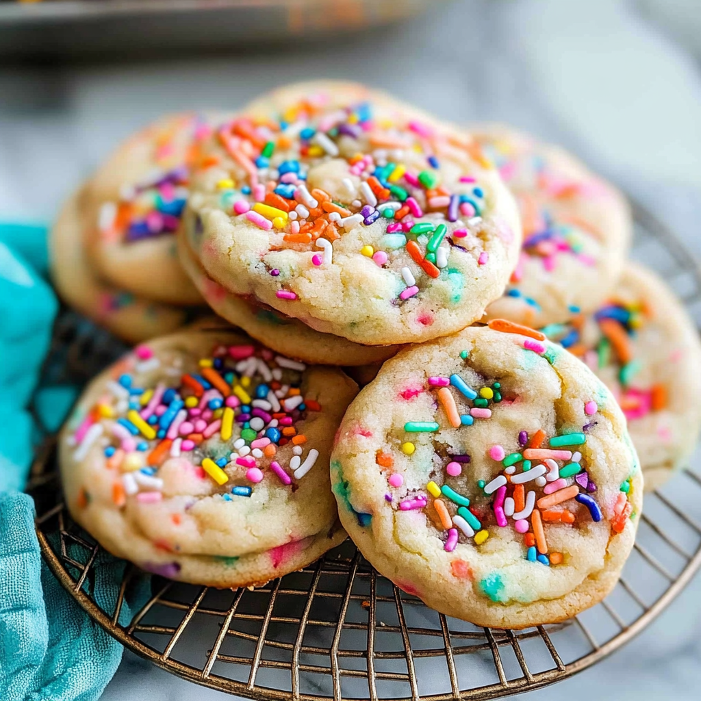 Drop Sugar Cookies with Sprinkles