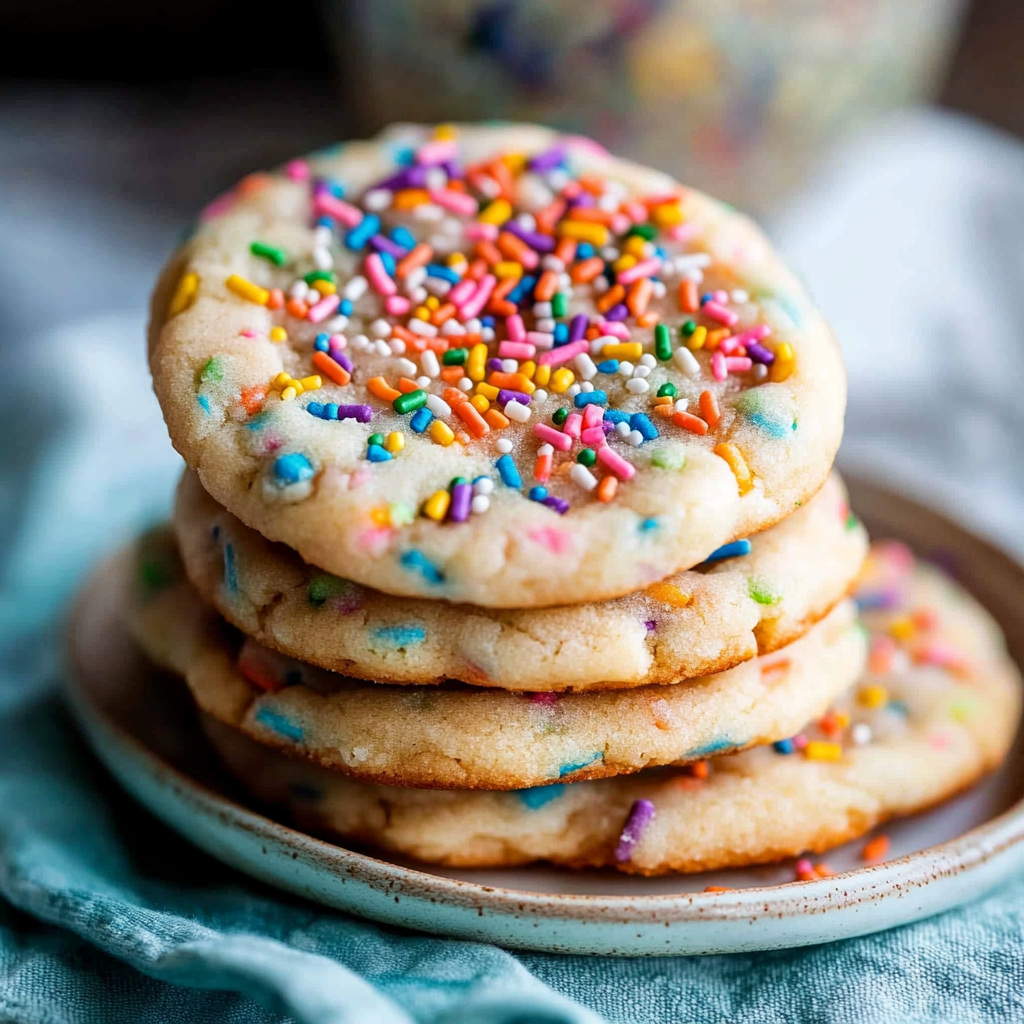 Drop Sugar Cookies with Sprinkles