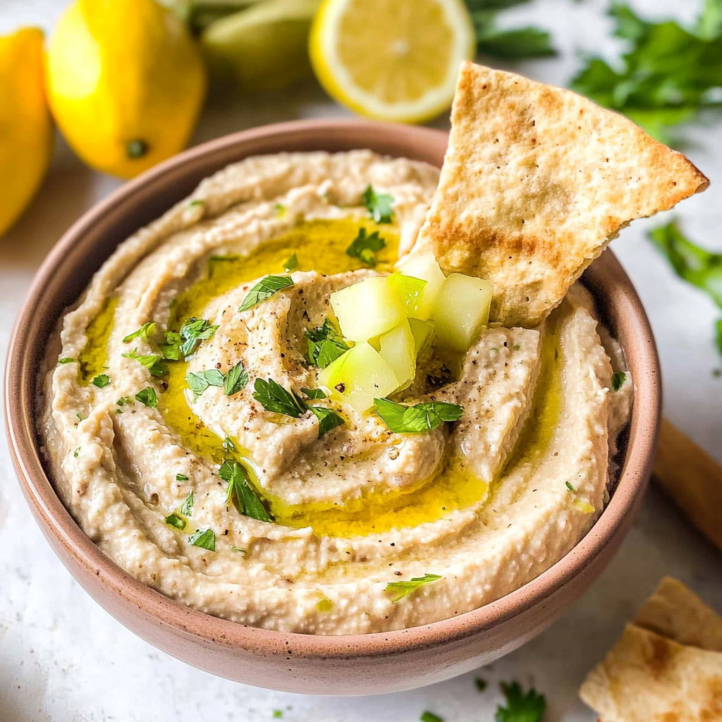 Garlic Lemon White Bean Dip 1