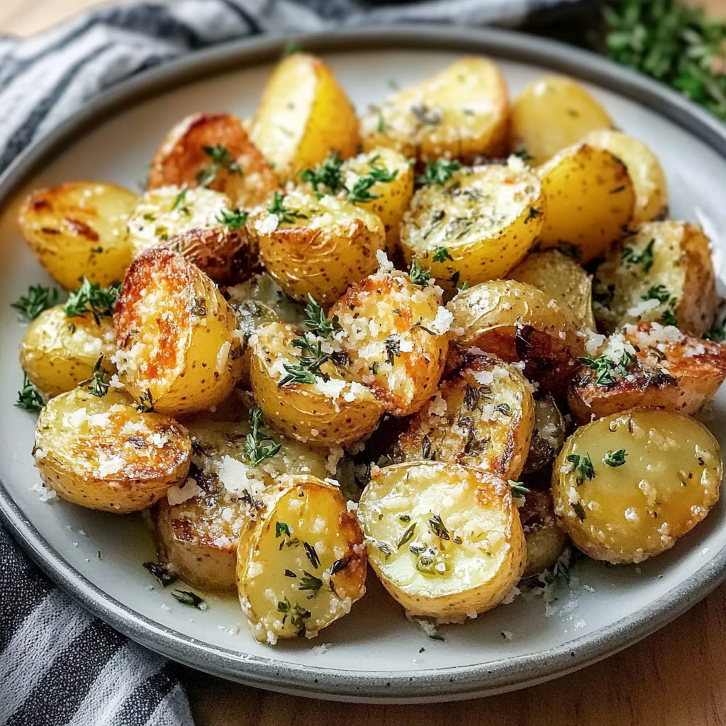 Garlic Butter Parmesan Roasted Potatoes 1