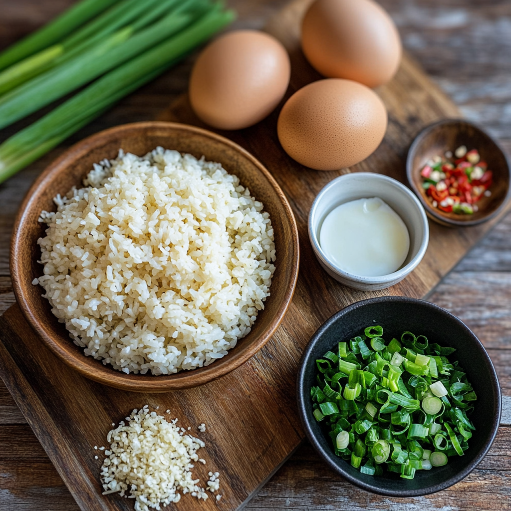 Garlic Fried Rice ingredients