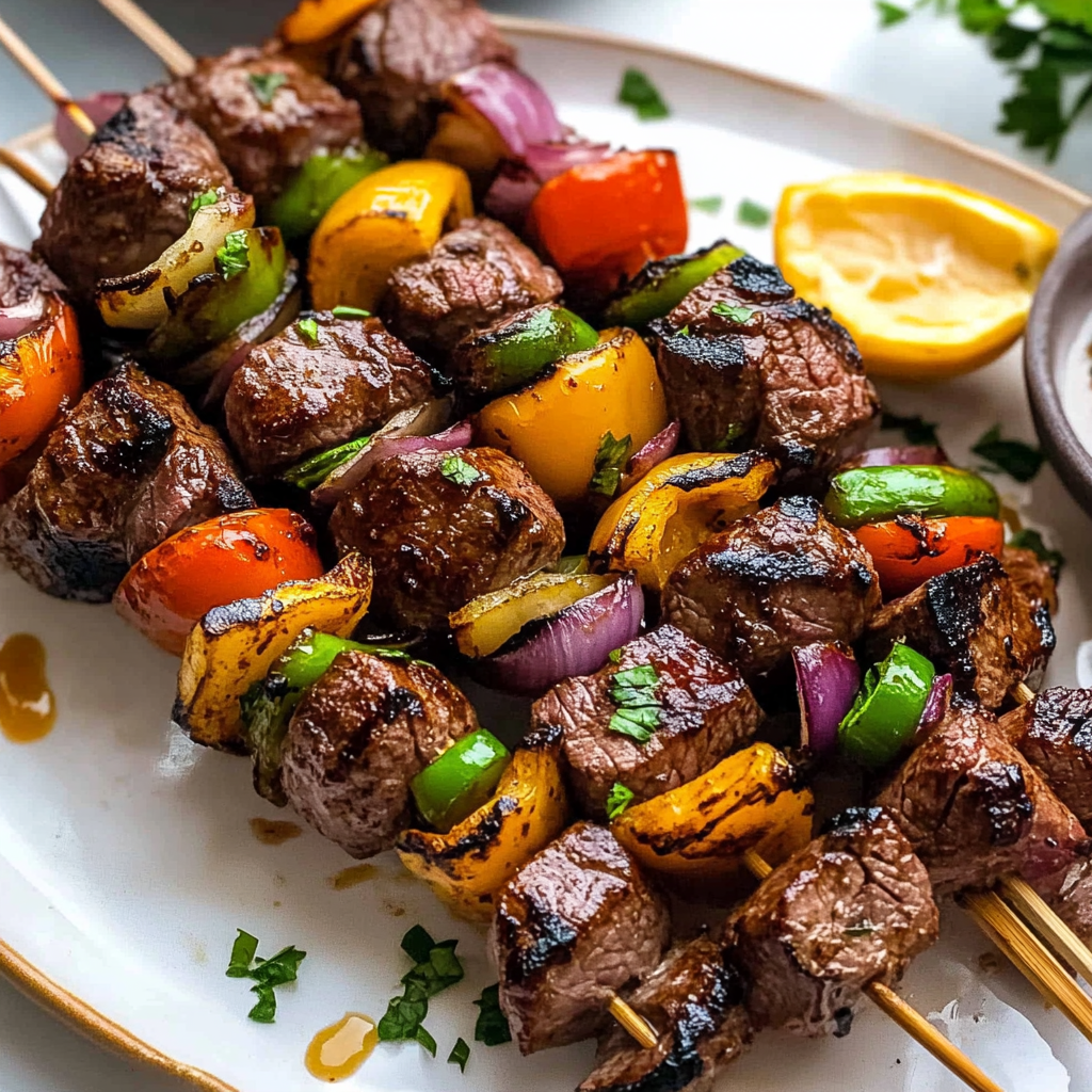 Grilled Steak Kabobs 24 Grilled Steak Kabobs