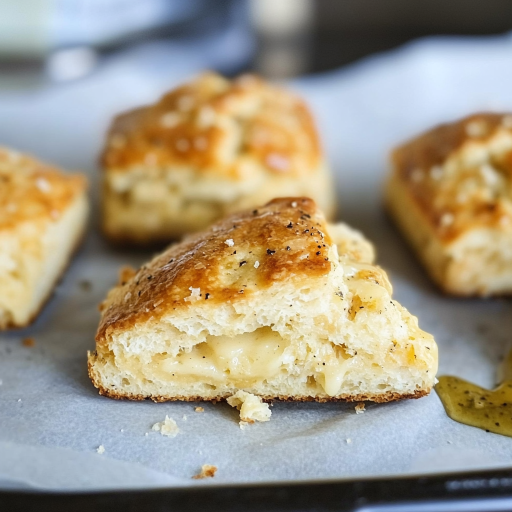 Honey Cheddar Scones with Black Pepper