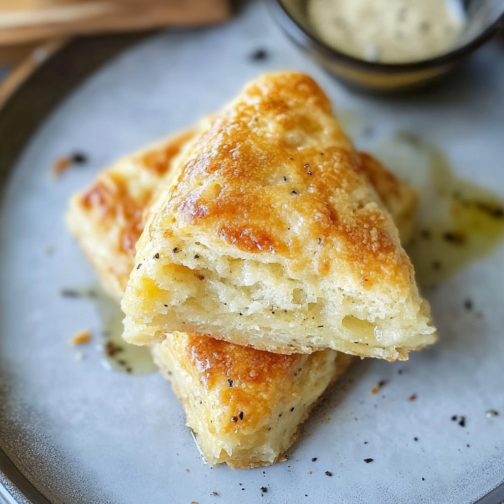 Honey Cheddar Scones with Black Pepper