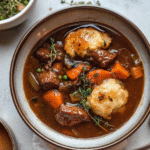 Irish Stout Beef Stew with Herbed Dumplings 1
