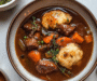 Irish Stout Beef Stew with Herbed Dumplings