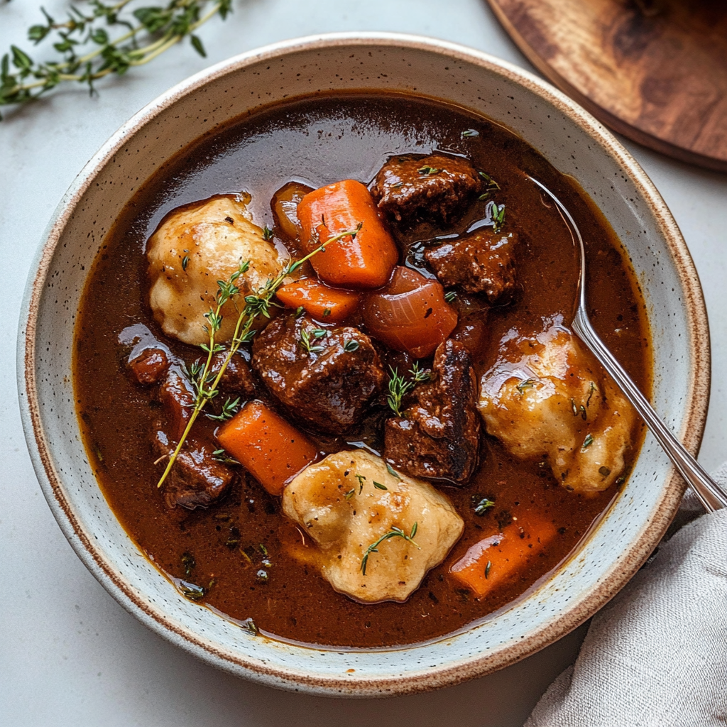 Irish Stout Beef Stew with Herbed Dumplings 29 Irish Stout Beef Stew with Herbed Dumplings