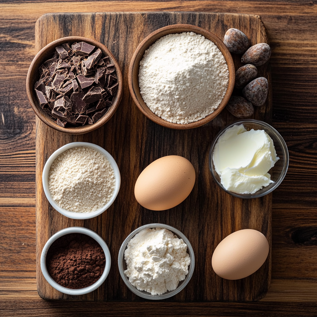 Keto Greek Yogurt Brownies ingredients