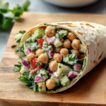 Mediterranean Chickpea Salad Wraps 1