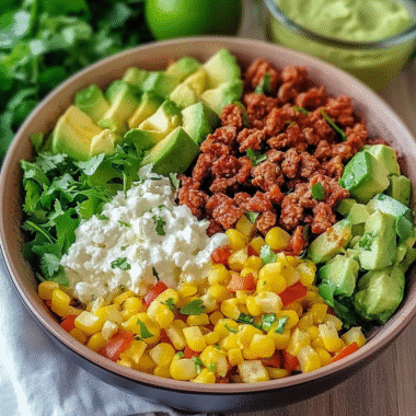 Mexican Turkey Taco Salad Bowls 1