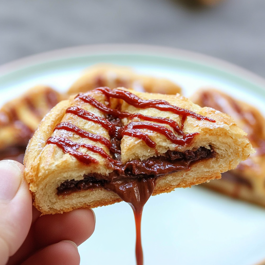 Nutella Pull Apart Pastry Heart