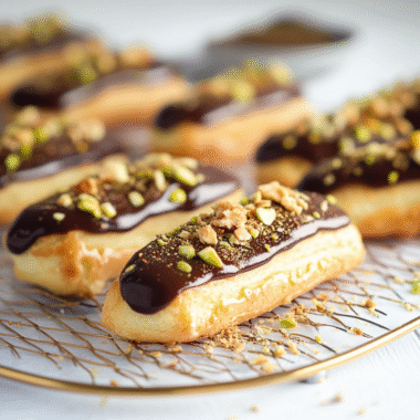 Pistachio Eclairs 1