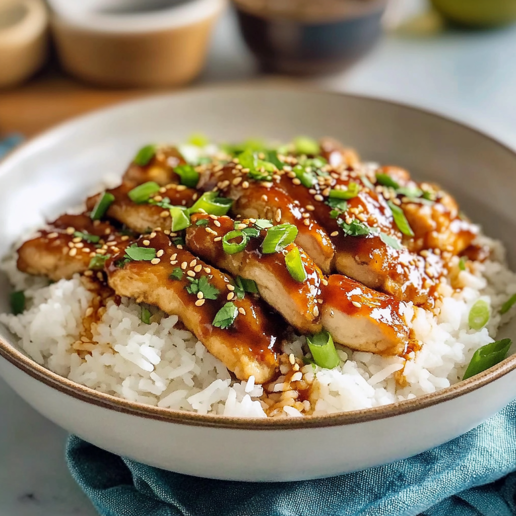 Quick Chicken Thighs with Jasmine Rice