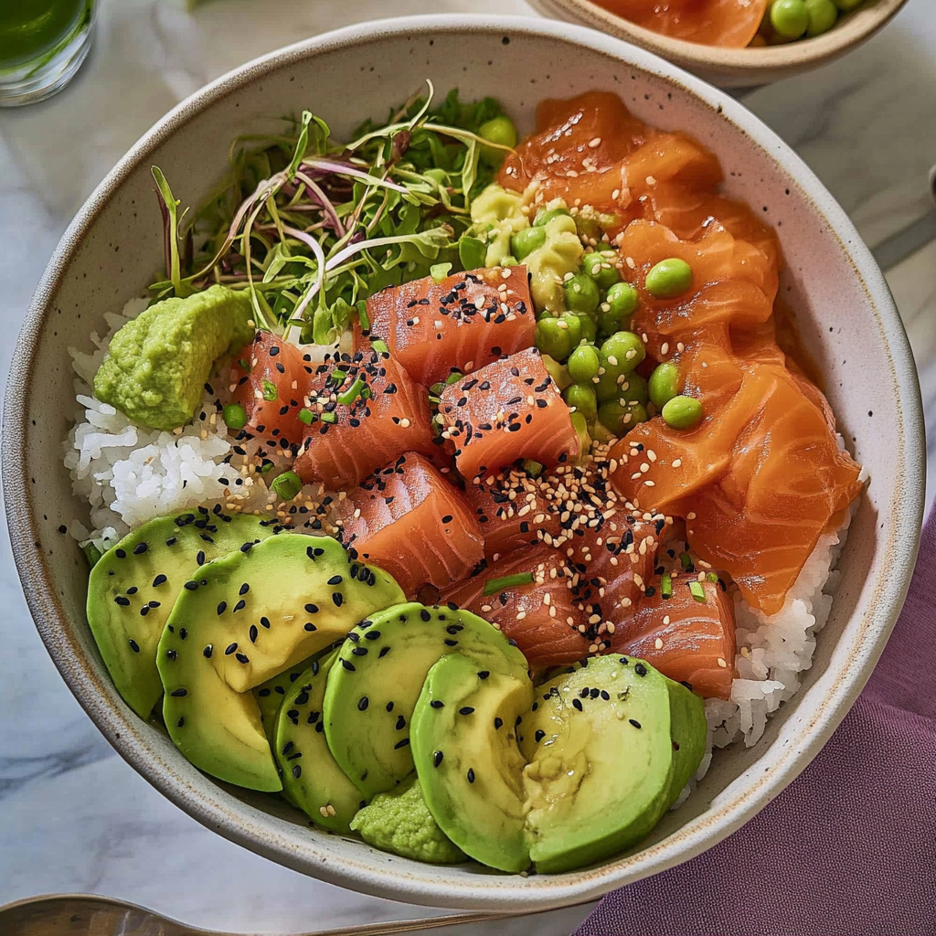 Salmon Poke Bowls