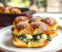 Spinach Feta Pretzel Sliders
