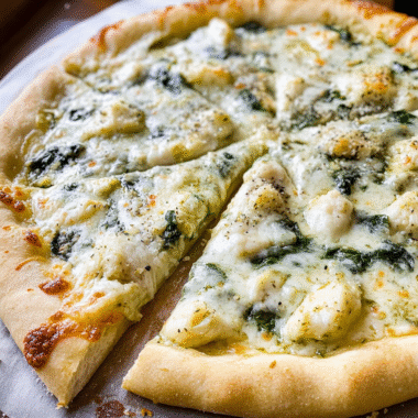 Spinach White Pizza 1