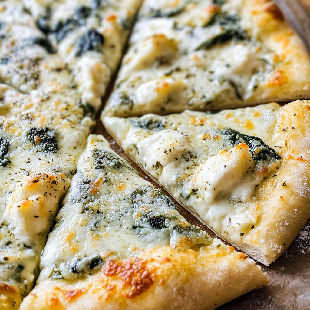 Spinach White Pizza